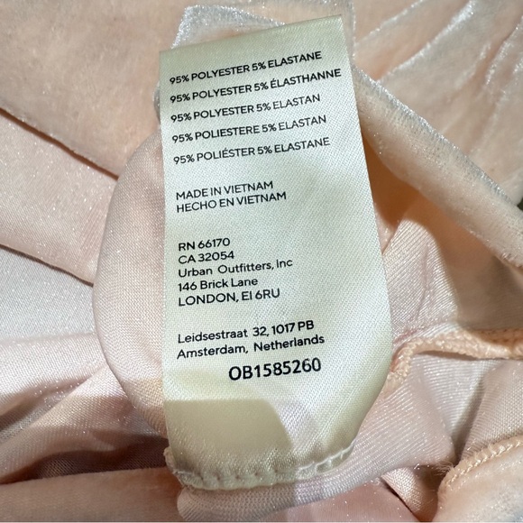 NWOT Free People Terese Velour Crop Top Pink Tint Flutter Balloon Sleeves Size S - Picture 10 of 13